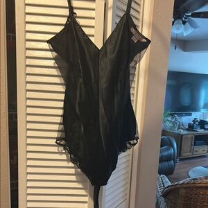 Elegant Black Lace Bodysuit
